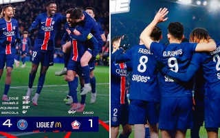 雷速-巴黎圣日耳曼客场大胜，稳坐榜首