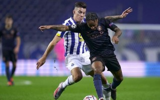 雷速-曼城客场击败波尔图，提前锁定小组出线资格