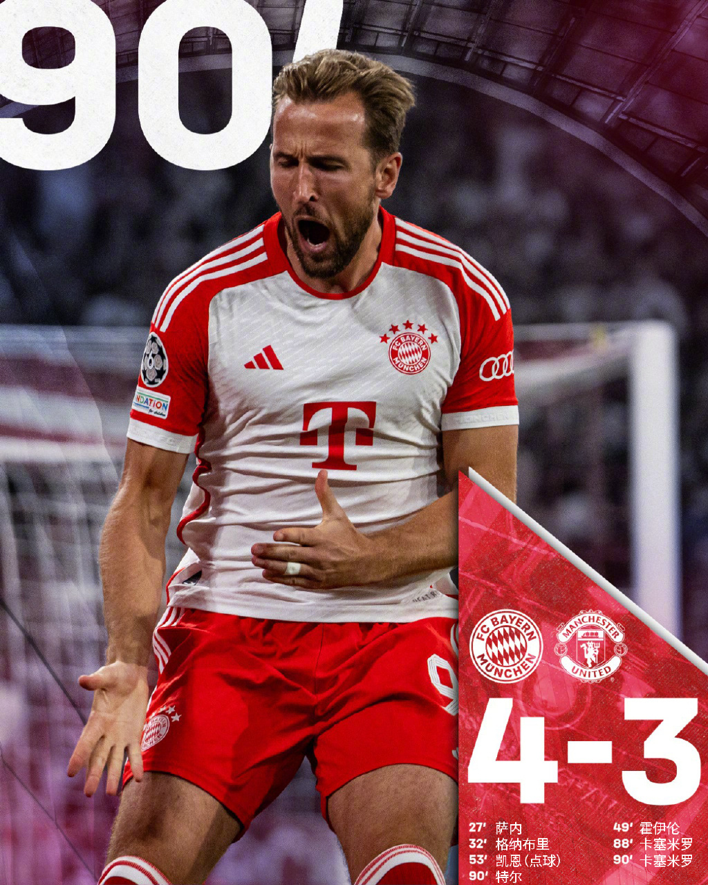 雷速官网-曼联客场击败拜仁慕尼黑，积分榜排名攀升-第2张图片-雷速官网